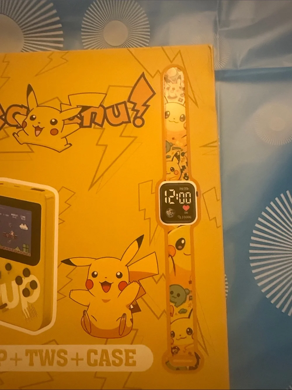 Pikachu 4-in-1 Kids Gaming & Wearable Set - Yellow brand new and never been used